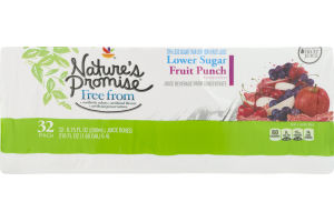Nature's Promise Lower Sugar Juice Beverage Fruit Punch - 32 PK