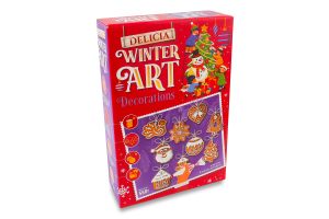 Печенье сахарное Елочные украшения Delicia к/у 560г