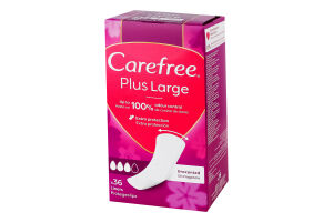 Прокладки гіг.Carefree Plus Large 36шт