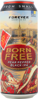 Пиво Born Free Pear Pepper Black IPA темне нефільтроване 7% 0,5л ж/б Forever
