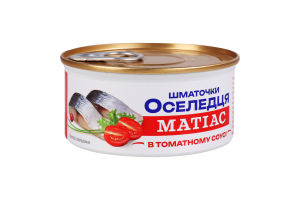 Сельдь атлантическая филе в томатном соусе Матиас Banga ж/б 180г