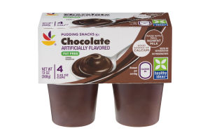 Ahold Pudding Snacks Chocolate Fat Free - 4 CT