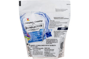 Ahold Complete Cleaning with Quad-Active Technology Laundry Detergent Single-Dose Packs Original - 16 CT