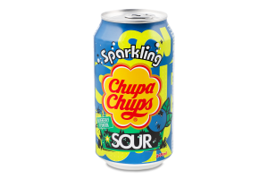 Напиток газированный со вкусом кислой ягоды Chupa Chups ж/б 0.345л
