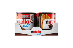 Паста горіхова з какао та хлібні палички Nutella п/у 52г