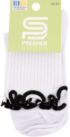 Шкарпетки підл Premier socks високі рюш біл р22-24