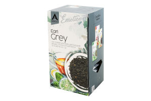 Чай чорний байховий цейлонський дрібний з ароматом бергамота Earl Grey Emotion Askold букет к/у 20х2г