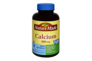 Nature Made Calcium 600mg Dietary Supplement Softgels - 100 CT
