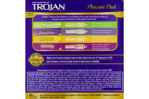 Trojan Premium Lubricated Latex Condoms Pleasure Pack - 36 CT