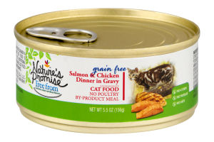 Nature's Promise Grain Free Cat Food Salmon & Chicken Dinner In Gravy
