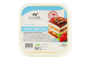 Сыр 80% мягкий Маскарпоне Good Milk ведро 1кг