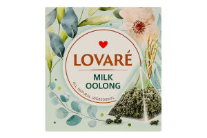 Чай улун китайский листовой байховый с ароматом молока Milk oolong Lovare к/у 15х2г