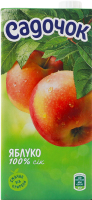 Сік відновлений освітлений стерилізований Яблуко Садочок т/п 0.95л