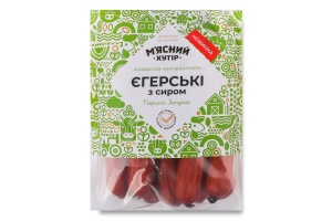 Колбаски с мясом птицы Егерские с сыром М'ясний хутір п/к 1с кг
