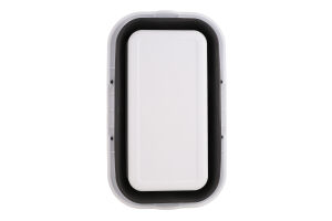 Відро MBM My Home складане біло-сіре 16л BIN-19