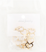 Сережки жовтий метал в асортименті LF25051540