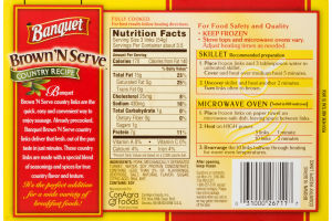 Banquet 'N Serve Country Recipe Cooked Sausage Links - 10 CT