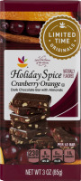 Ahold Holiday Spice Cranberry Orange Dark Chocolate Bar with Almonds