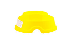 Миска д/котів №0 75мл+125мл жовта подвійна Природа