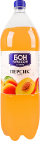 Напій безалкогольний сильногазований соковмісний з цукром та підсолоджувачами Персик Бон Буассон п/пл 2л