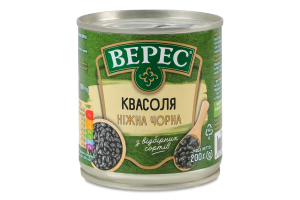 Фасоль черная стерилизованная Нежная Верес ж/б 200г