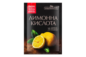 Кислота лимонна харчова Pripravka м/у 20г