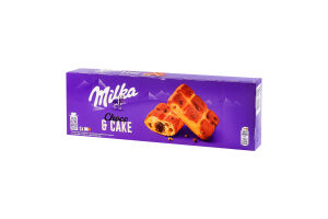 Пирожное бисквитное с шоколадной начинкой и кусочками молочного шоколада Choco&Cake Milka к/у 5х35г