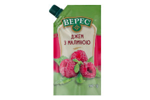 Джем с малиной нестерилизованный Верес д/п 140г