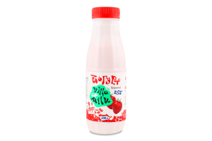 Йогурт 2.5% Клубничный Villa Milk п/бут 300г
