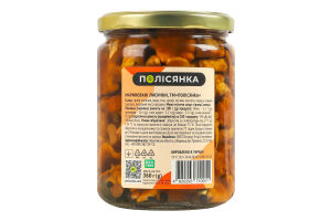 Грибы маринованные Лисички Полісянка с/б 360г