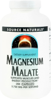 Добавка диетическая капсулы Малат магния Source Naturals 200шт
