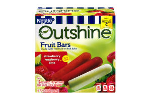 Nestle Outshine Fruit Bars Assorted Fruit Ice Bars - 12 CT