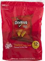 Frito Lay 2 GO Doritos Nacho Cheese Flavored Tortilla Chips - 12 CT