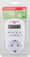 Розетка електронна з таймером 230V 16A 3600W Euroelectric