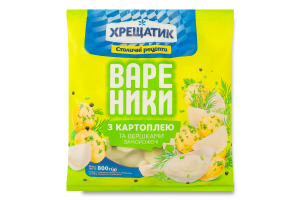 Вареники замороженные с картофелем и сливками Хрещатик м/у 800г