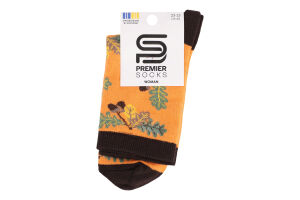 Шкарпетки жіночі Premier socks класичні осінні р.23-25 гірчиця Арт.3221