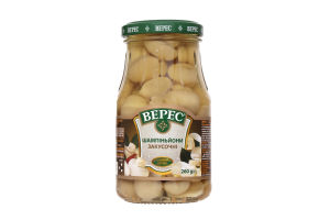 Шампиньоны маринованные Закусочные Верес с/б 260г