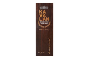 Віскі Kavalan Single Malt Whisky 40% 0,7л (короб)