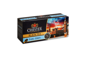 Чай чорний цейлонський байховий дрібний з ароматом бергамоту Earl Grey Prince of Chester к/у 25х2г