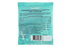 Мармелад з аромат. ягід та фр.Novus 250г