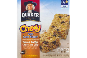 Quaker Chewy Granola Bars Peanut Butter Chocolate Chip - 8 CT