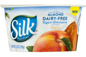 Silk Plant Power Almond Dairy-Free Yogurt Alternative Peach