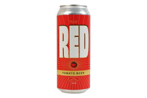 Пиво 0.5л 3.5% напівтемне нефільтроване непастеризоване Red tomato beer Ten Men Brewery з/б