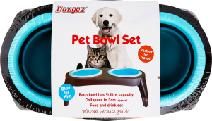 Набір мисок д/тварин сил підст 2х650мл 40х21,5х3,5