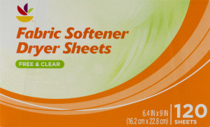 Ahold Fabric Softener Dryer Sheets Free & Clear - 120 CT