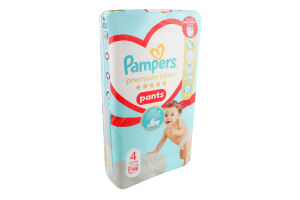 Трусики-підгузники дитячі 9-15кг 4 Premium Care Pampers 58шт