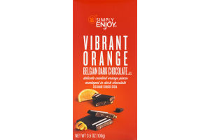 Simply Enjoy Vibrant Orange Belgian Dark Chocolate