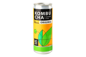 Напій бродіння фільтрований непастеризований з цукром Original Kombucha Vit-Fit з/б 0.33л