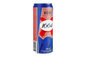 Пиво спеціальне 330мл 4.5% пшеничне пастеризоване Rose Edition Kronenbourg 1664 з/б