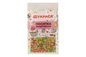 Посипка цукрова декоративна 100г Украса